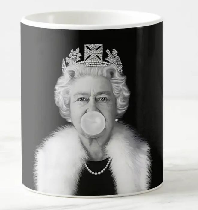 Tasse Queen Elizabeth bubble gum